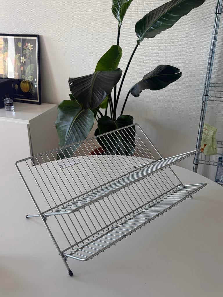 Metalen afdruiprek (IKEA), Gebruikt, Bordenrek, Zilver, Ophalen of Verzenden