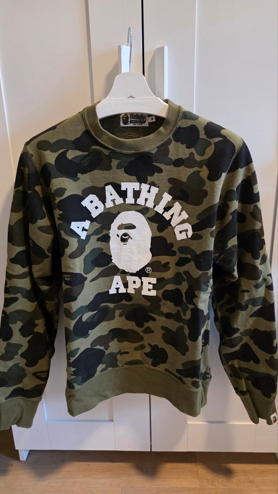 BAPE camo sweatshirt - maat M, Maat 48/50 (M), Ophalen of Verzenden, Zo goed als nieuw, Bape