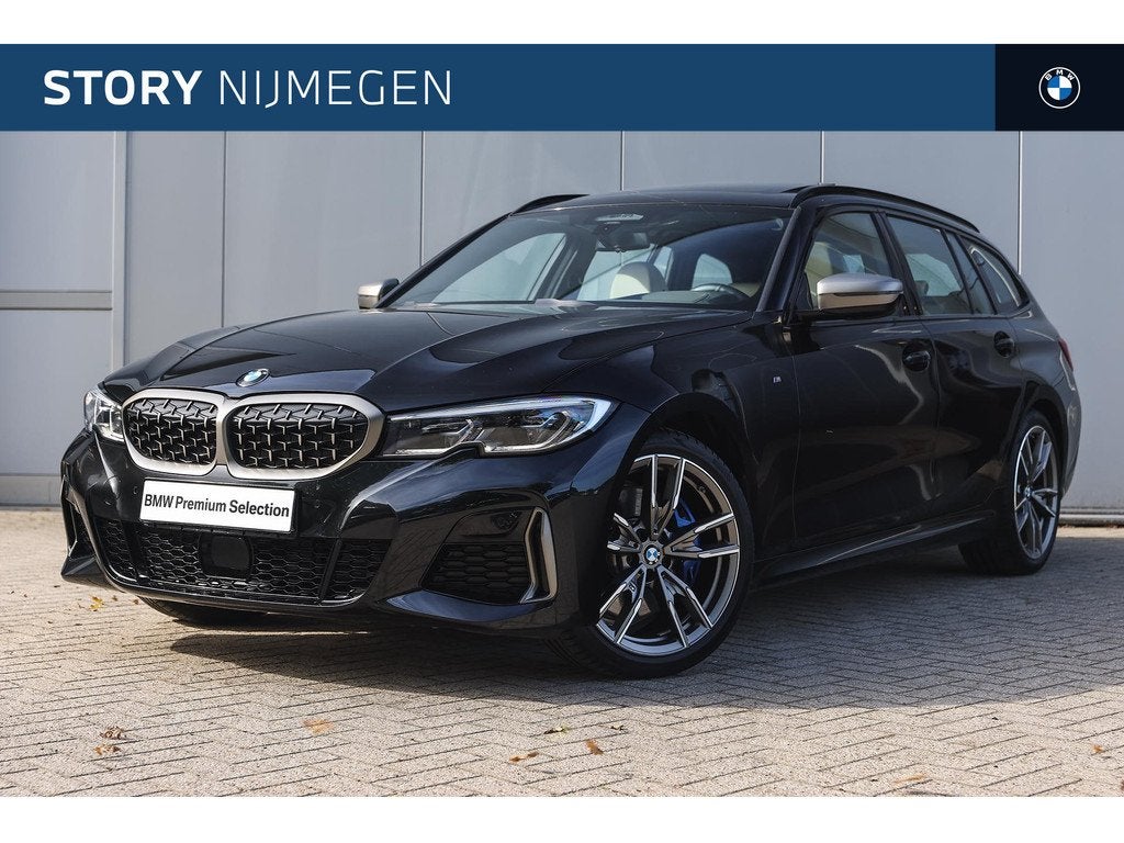 BMW 3 Serie Touring M340i xDrive High Executive Automaat / P, 1780 kg, Met garantie (alle), Automatische klimaatregeling, Zwart