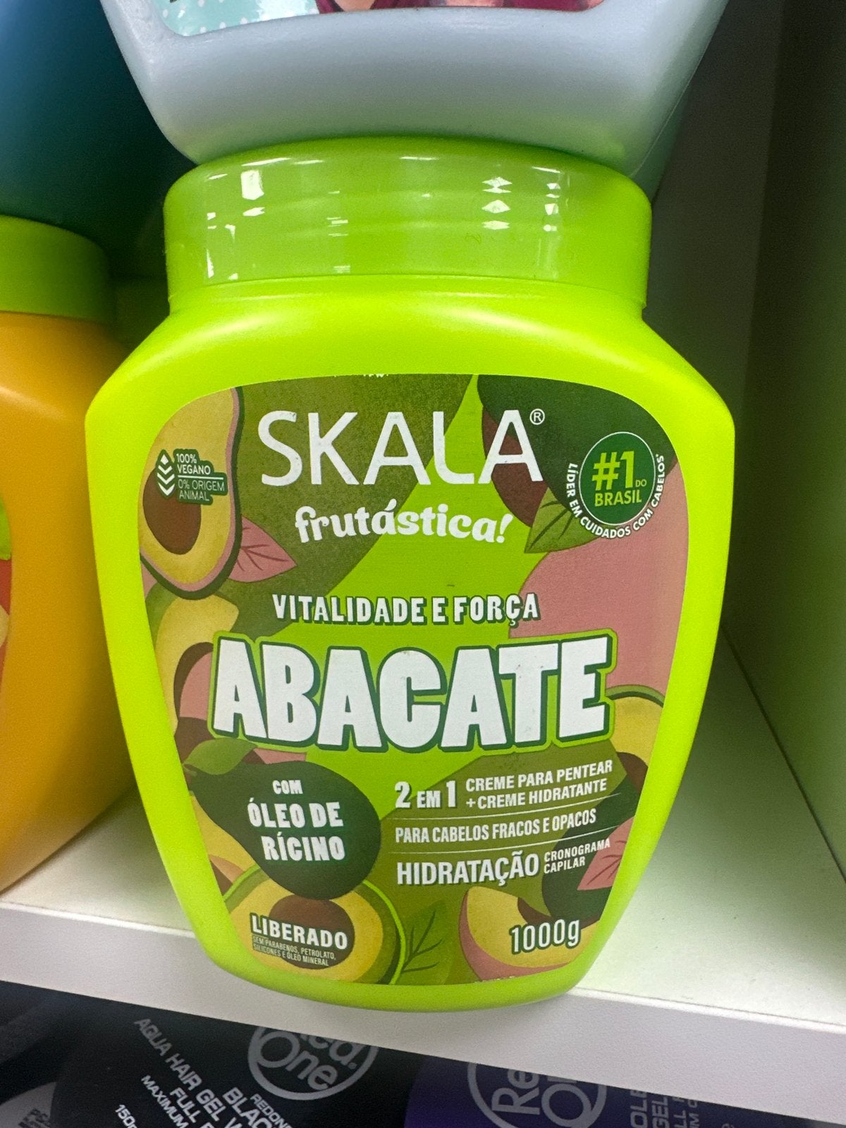 Skala Abacate Haarmasker - Vitaliteit & Kracht (1000g), Ophalen of Verzenden, Nieuw, Haarverzorger of -hersteller