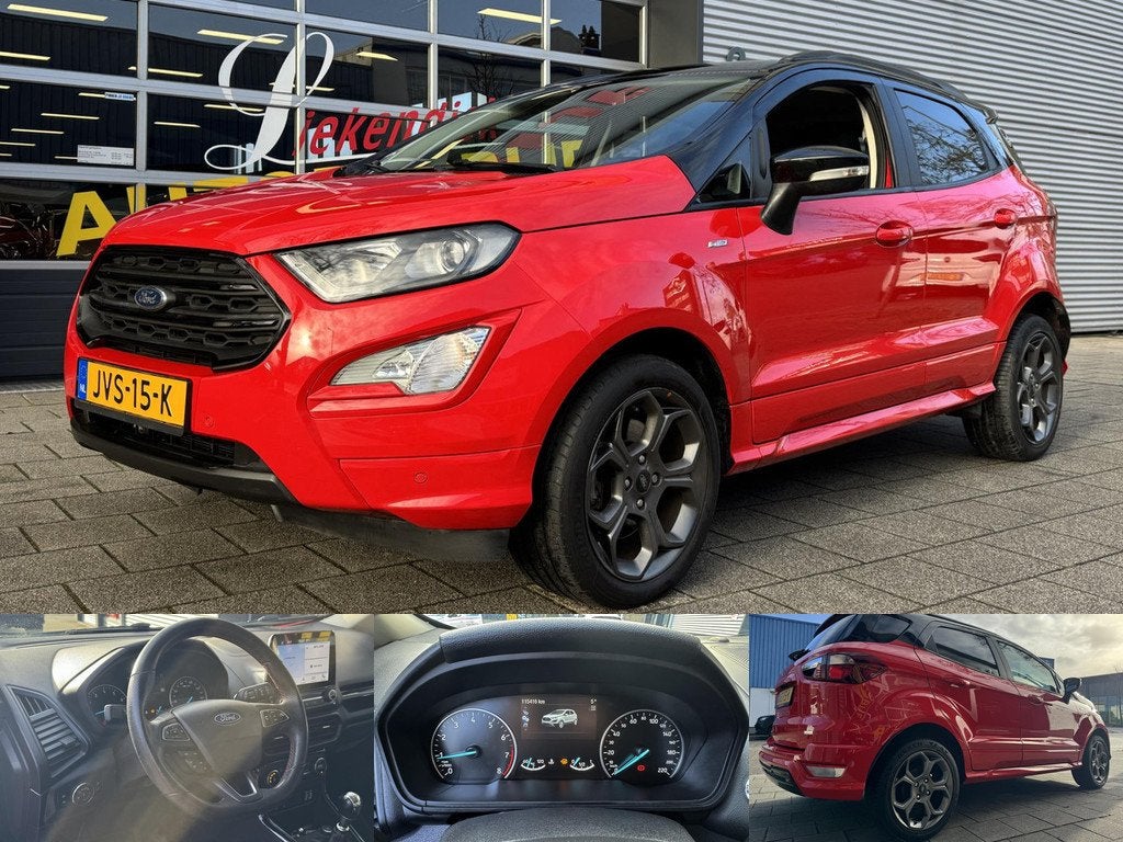 Ford EcoSport 1.0 EcoBoost ST-Line - Navigatie I Airco I Spo, Voorwielaandrijving, Dealer onderhouden, 125 pk, Gebruikt