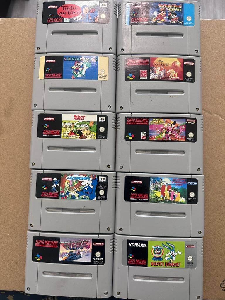 Super Nintendo SNES Games - Diverse Collectie, Spelcomputers en Games, Games | Nintendo Super NES, Avontuur en Actie, Gebruikt