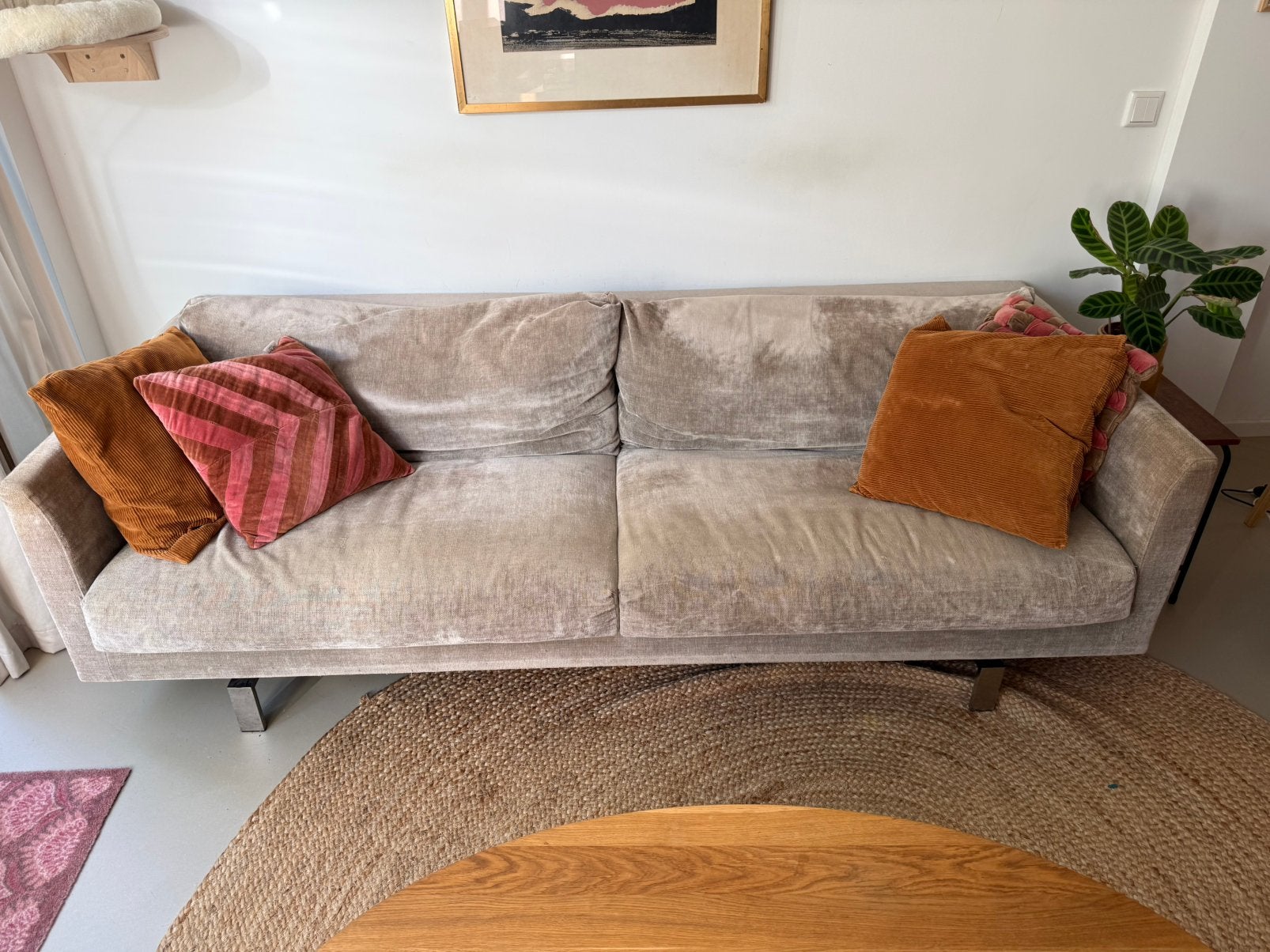 Originele grijze Montis designbank, Huis en Inrichting, Ophalen, Gebruikt, 75 tot 100 cm, Minder dan 150 cm