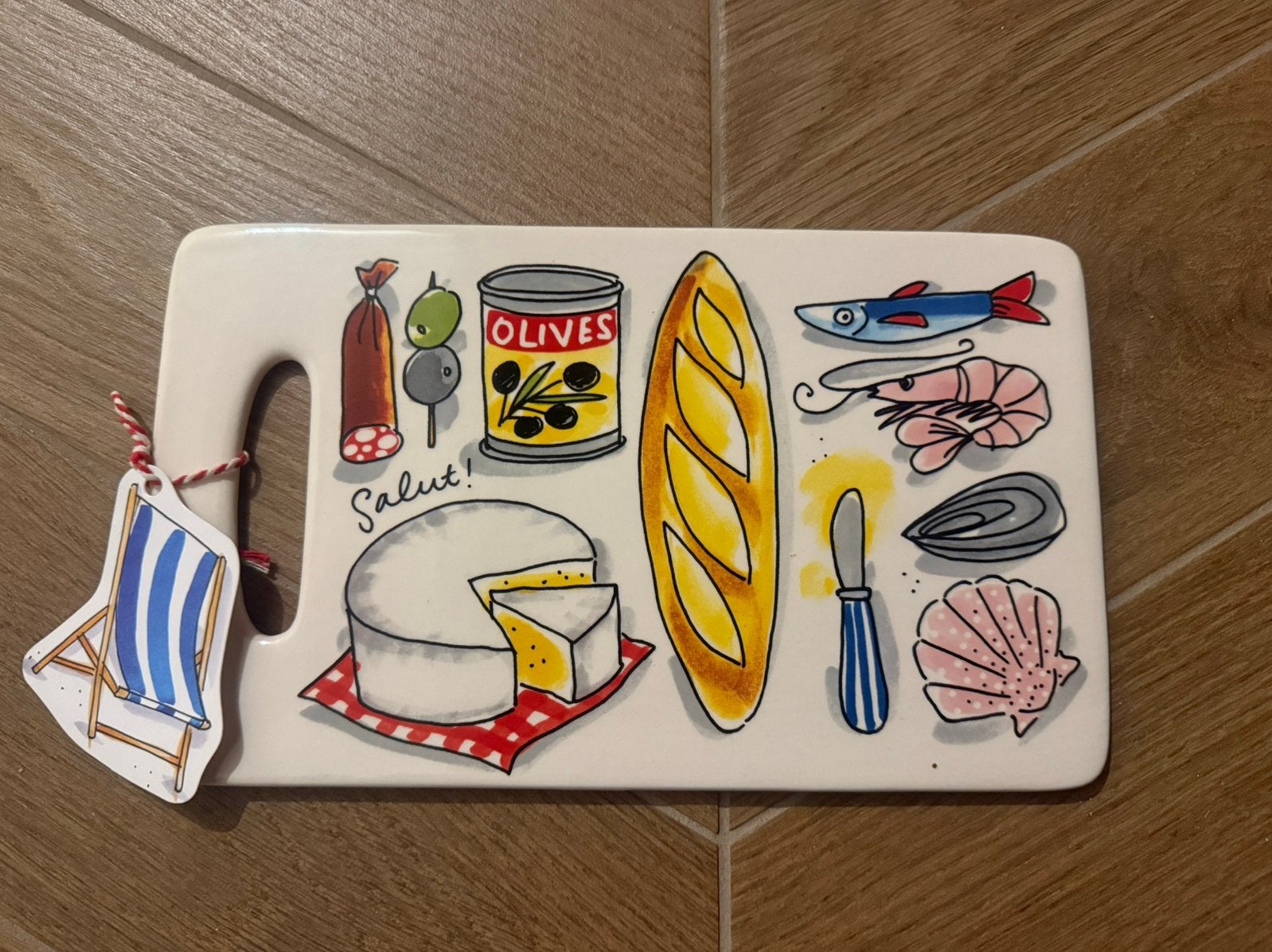 Blond Amsterdam borrelplankje snijplank plank wit keramiek, Huis en Inrichting, Keuken | Servies, Nieuw, Ophalen of Verzenden