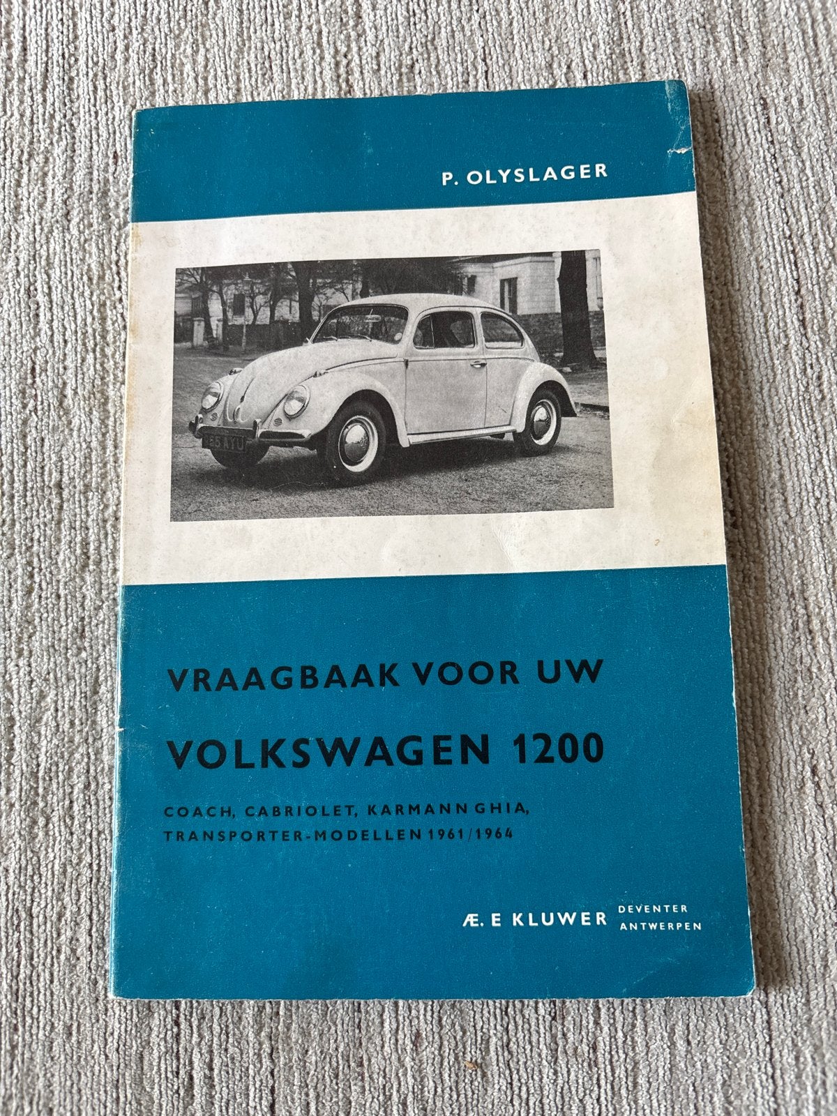 Vraagbaak VW 1200 Coach, Cabriolet, Karmann Ghia 1961-1964, Ophalen of Verzenden, Gelezen, Volkswagen