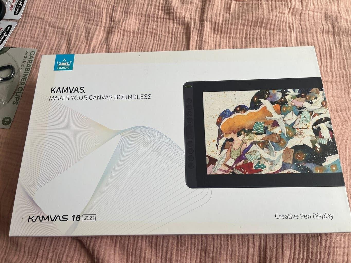 Huion Kamvas 16 (2021), Computers en Software, Tekentablets, Huion, Multi-touch, Ophalen of Verzenden, Zo goed als nieuw