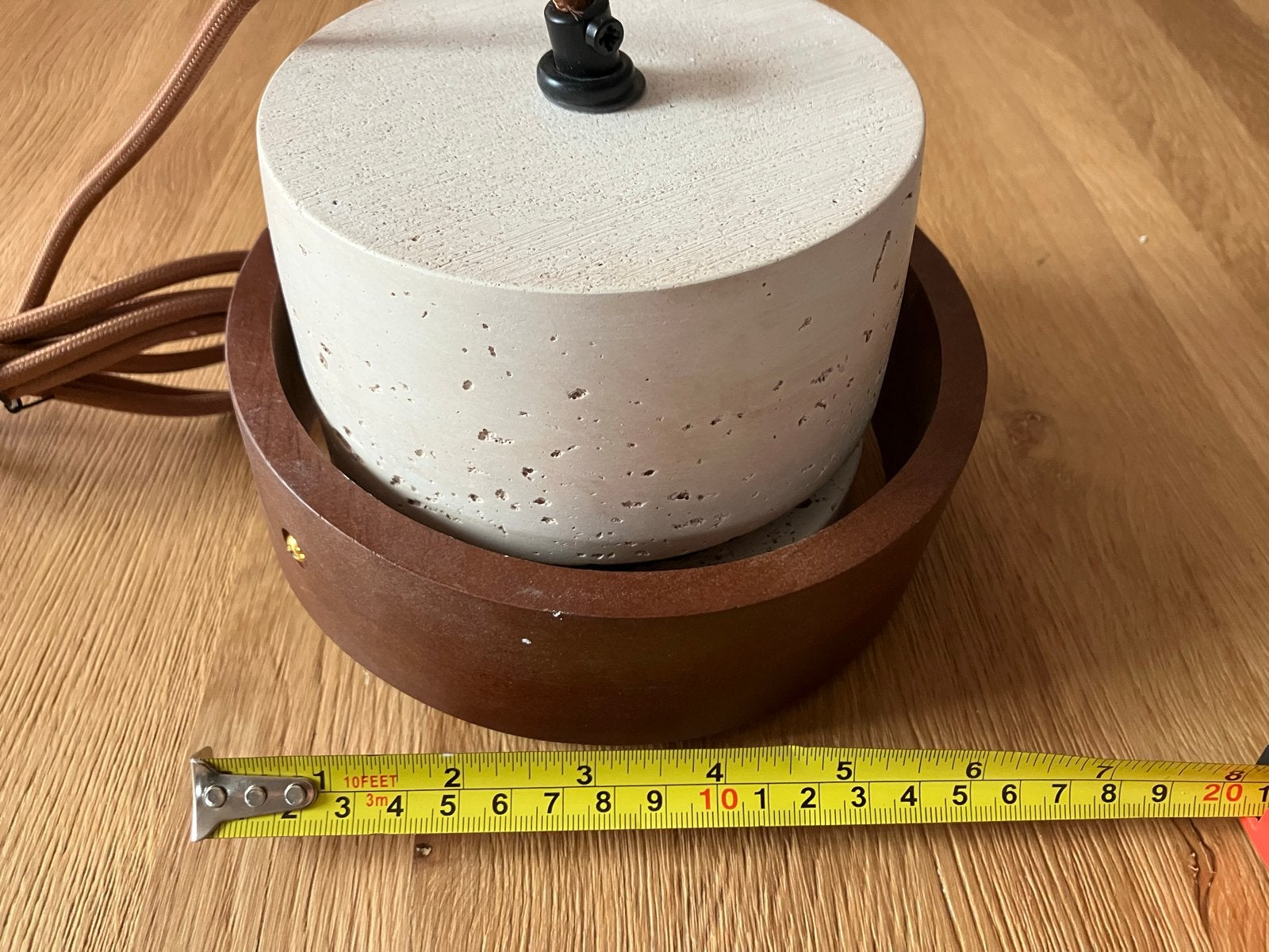 4 stuks travertijn plafondlamp, Huis en Inrichting, Nieuw, Hout, Japandi, E27 (groot)