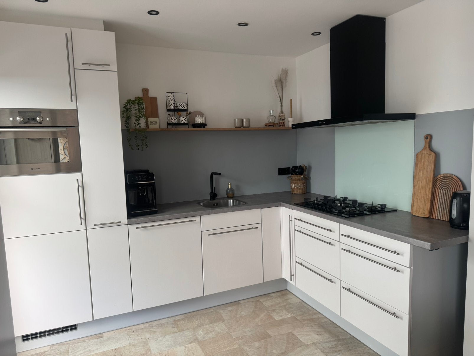 Keuken, Ophalen, Gebruikt, Hoekkeuken, Hoogglans of Gelakt