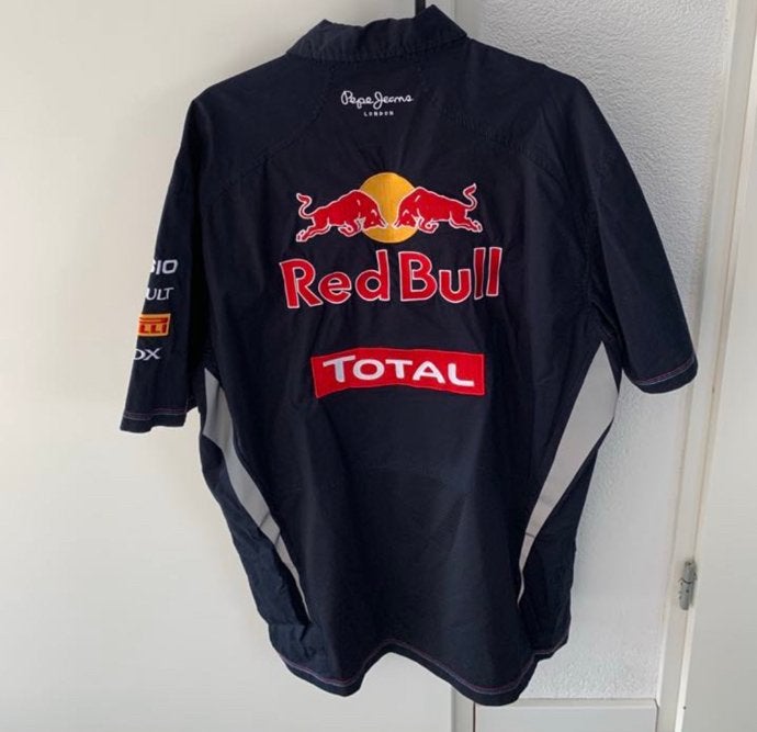 F1 Red Bull racing pepe jeans overhemd trui origineel maat L, Ophalen of Verzenden, Zo goed als nieuw, Formule 1
