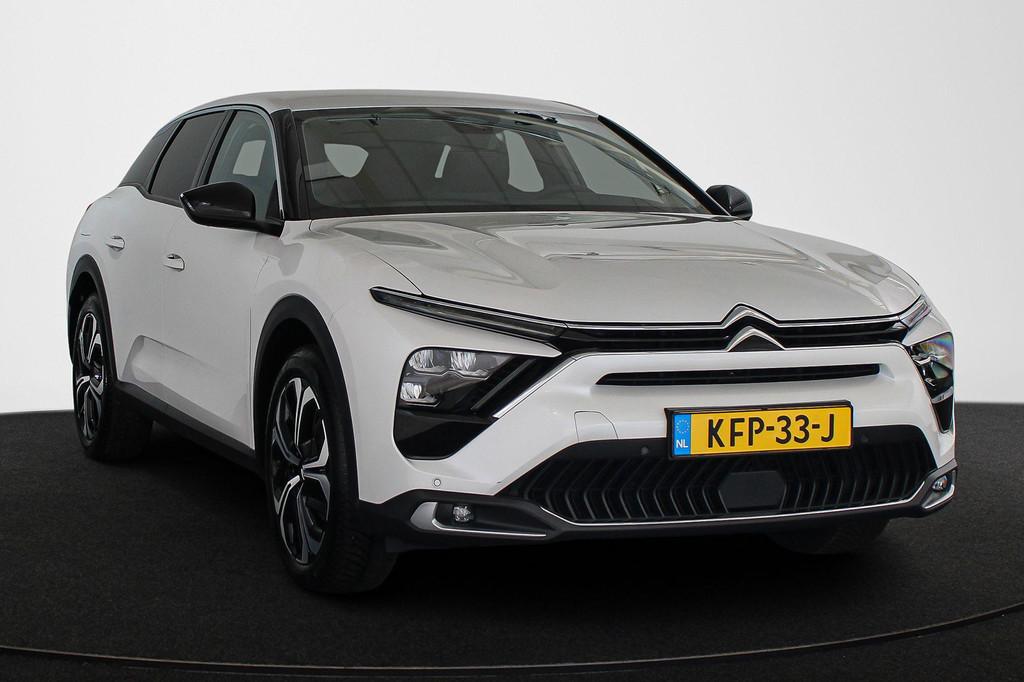 Citroen C5 X 1.2 PureTech Plus Automaat Leder Voorruitverwar, Auto's, Citroën, 745 kg, Gebruikt, 1199 cc, Leder en Stof
