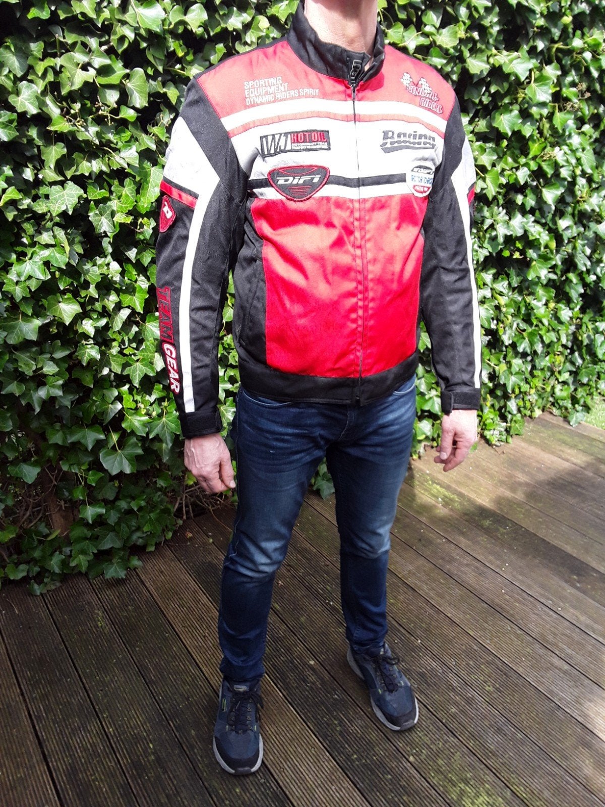 Difi motorzomerjas met bescherming, maat L, Motoren, Ophalen of Verzenden