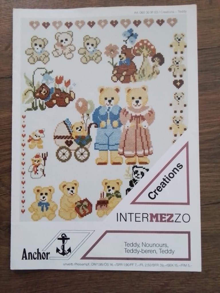 Intermezzo teddy beren borduurpatroon, Ophalen of Verzenden, Zo goed als nieuw, Handborduren, Patroon