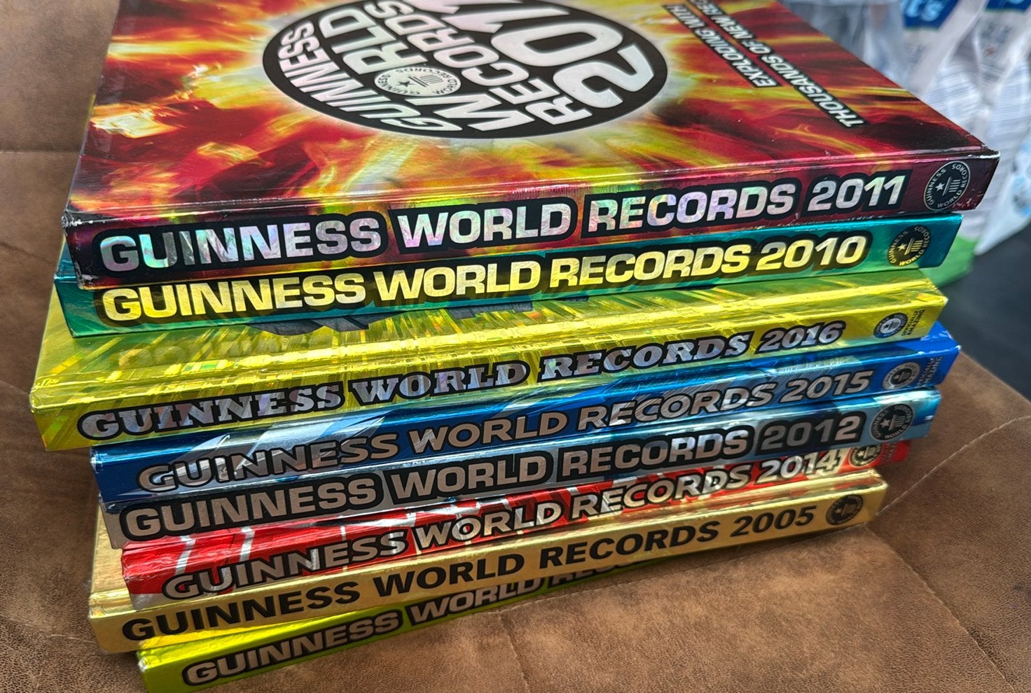 Guinness world records diverse jaartallen, Ophalen, Gelezen