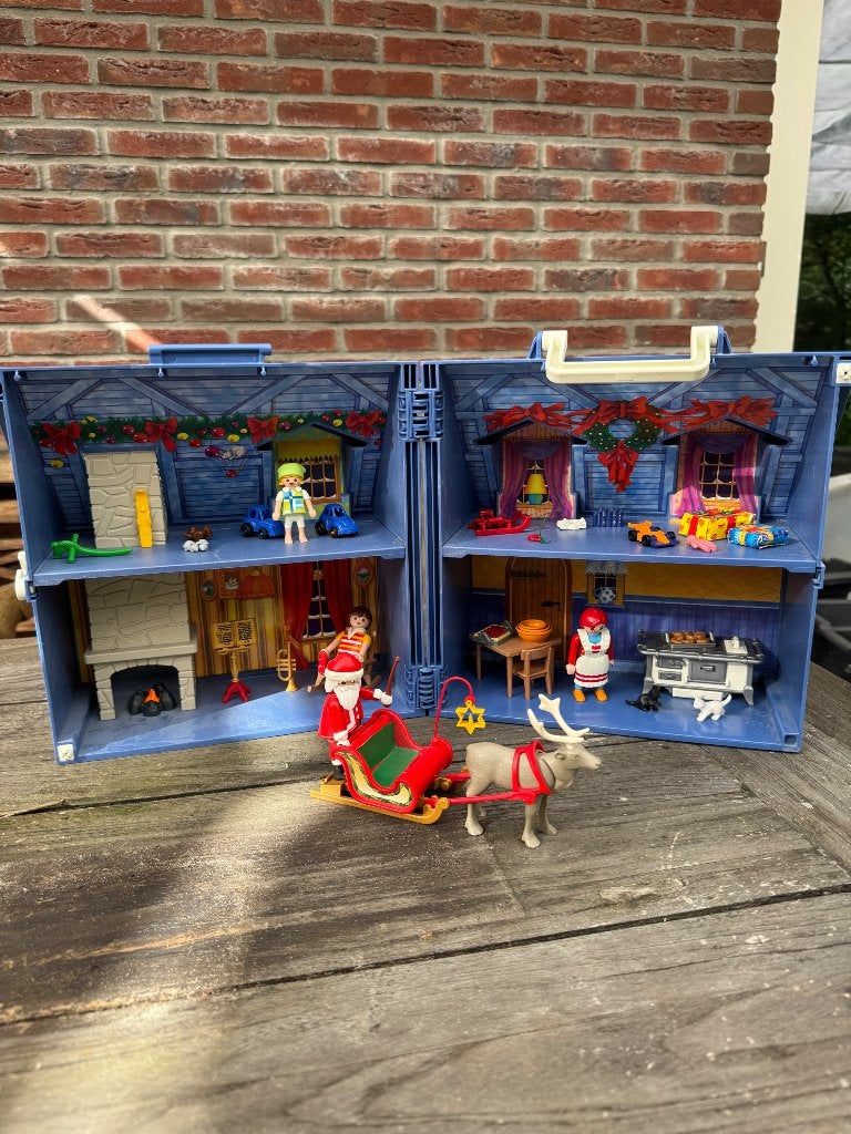 Kersthuis playmobil speciale editie, Ophalen, Gebruikt, Gebouw, Complete set
