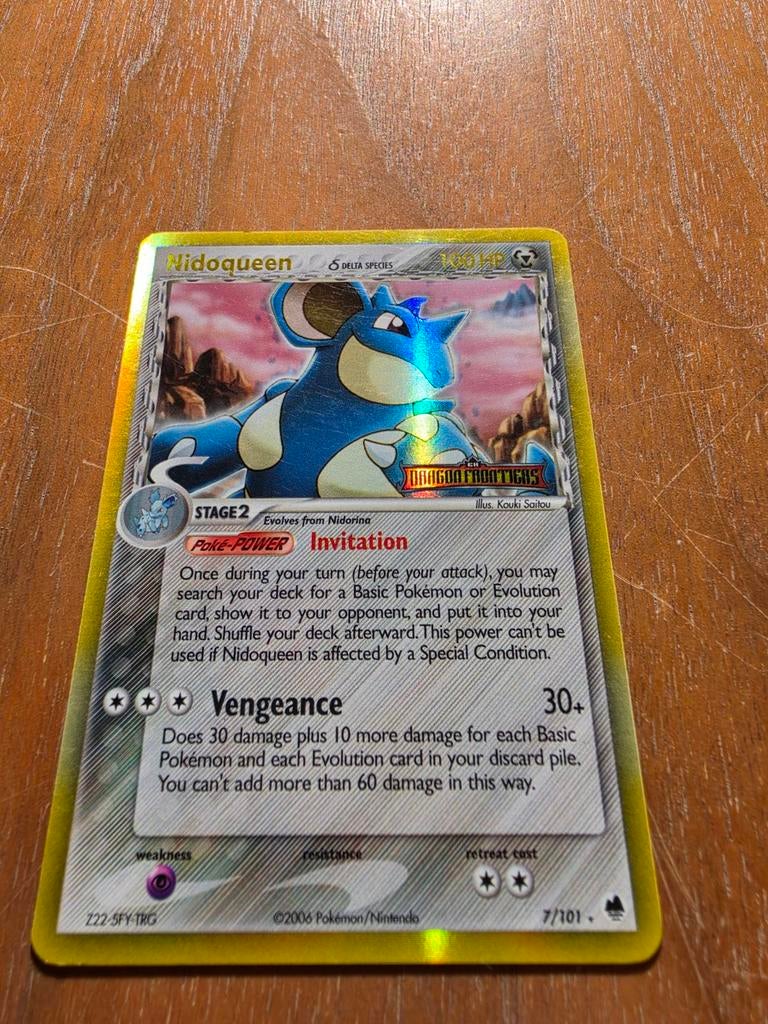 Nidoqueen Dragon Frontiers Stamped, Ophalen of Verzenden, Gebruikt
