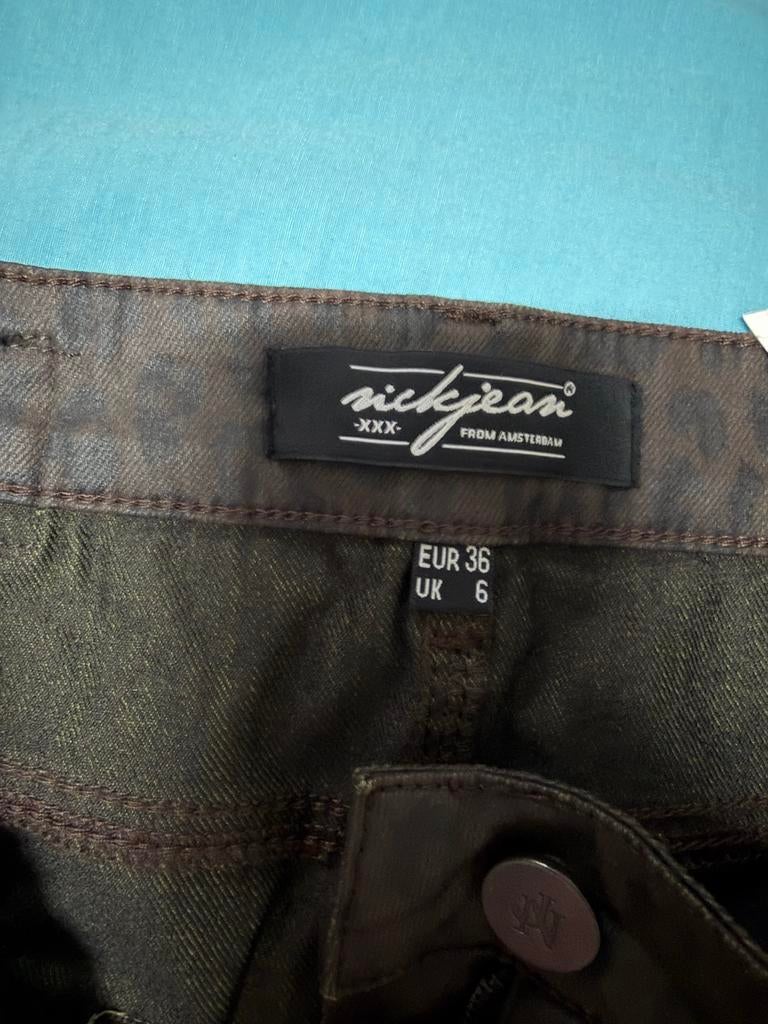 Nick Jean rok met dierenprint, Kleding | Dames, Bruin, Ophalen of Verzenden, Knielengte, Maat 36 (S)