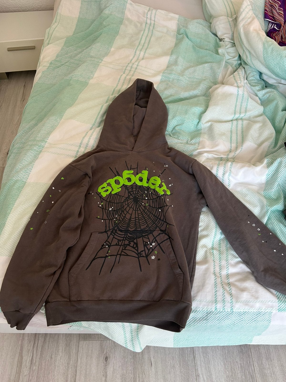 Sp5der  Wait Web Hoodie Slate Grey Maat: M, Ophalen of Verzenden, Zo goed als nieuw