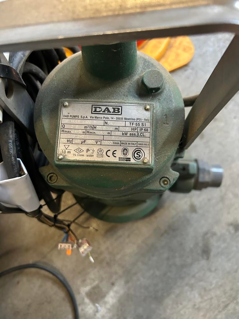 DAB Dompelpomp TF 55 S1 - Krachtige Waterpomp, Ophalen, Gebruikt, Elektrisch, Dompelpomp