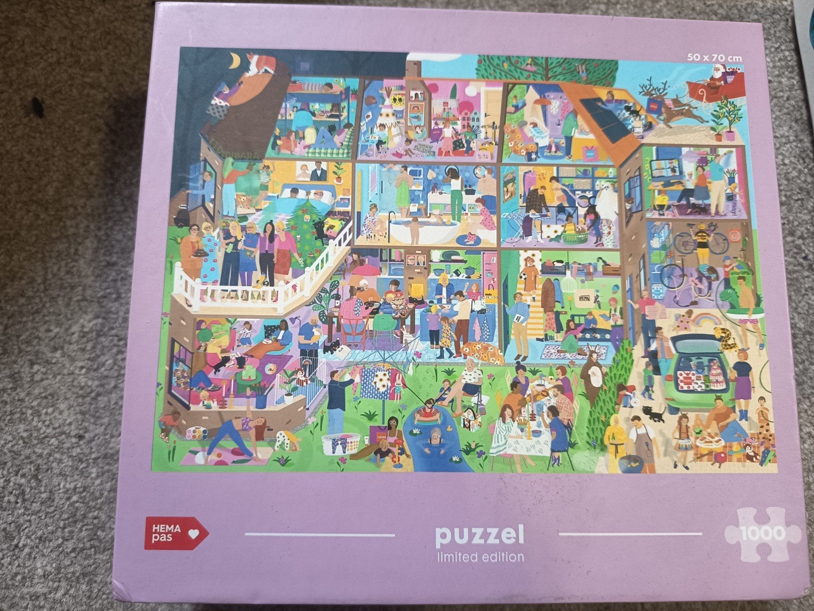 Hema Legpuzzel Limited Edition 1000 stukjes, Hobby en Vrije tijd, Denksport en Puzzels, Ophalen of Verzenden, 500 t/m 1500 stukjes