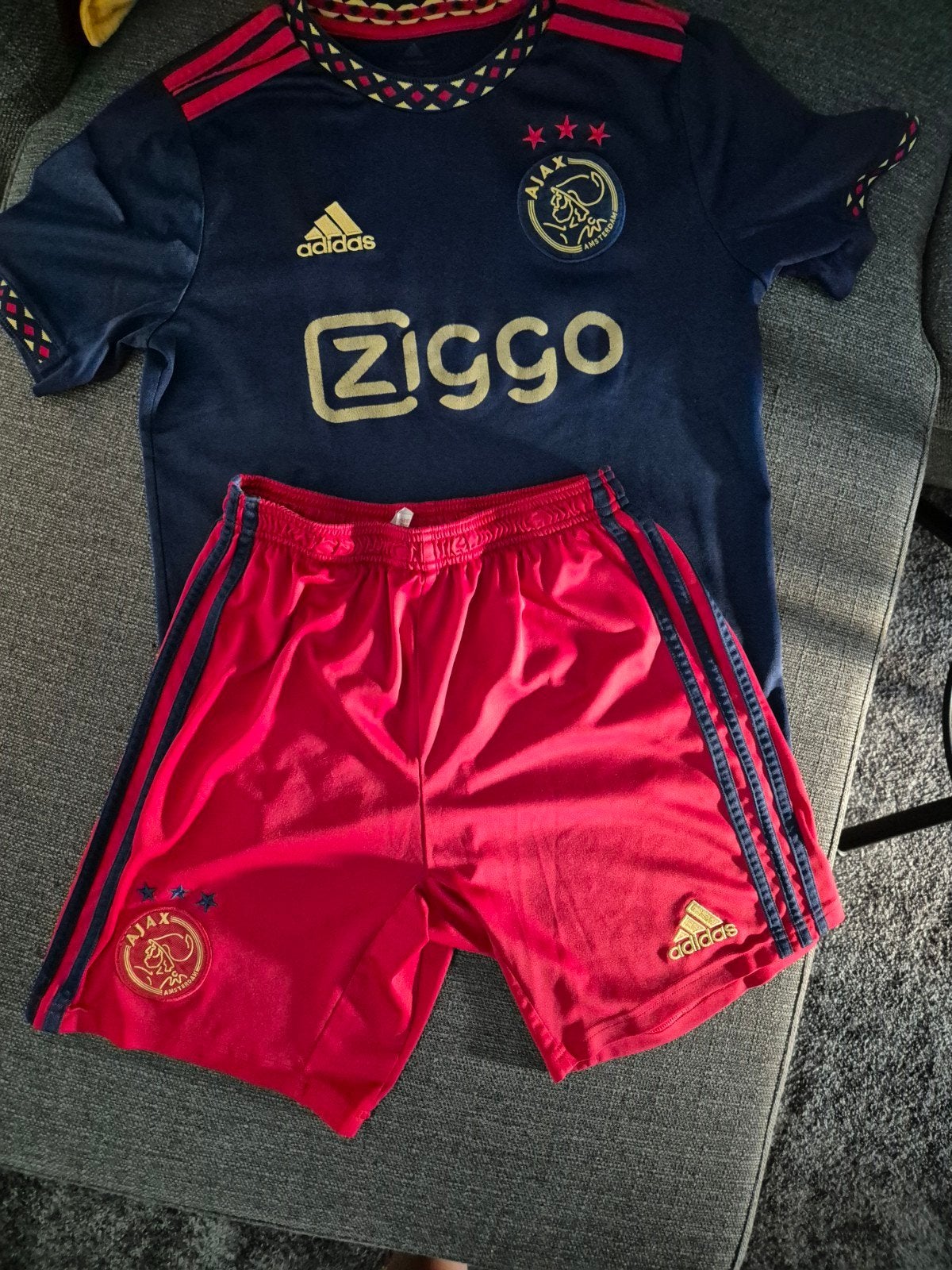 trainingspak voetbal kort ajax, Maat XS of kleiner, Ophalen of Verzenden, Gebruikt, Trainingspak