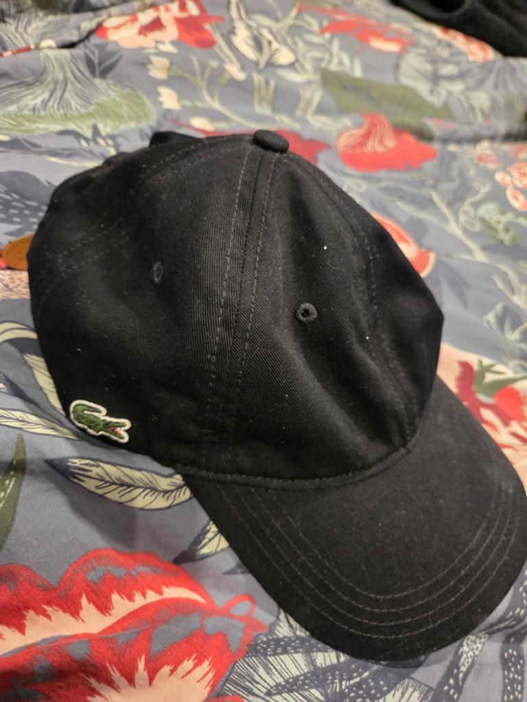 Zwarte Lacoste pet, Lacoste, Pet, Gedragen, One size fits all