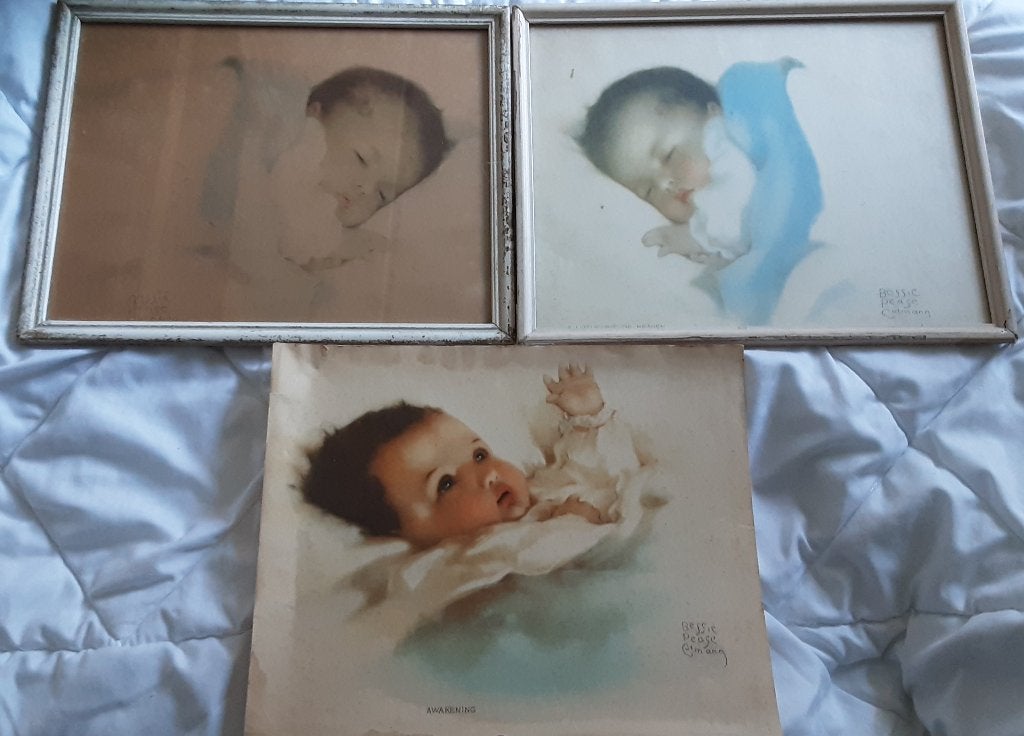 Bessie Peage baby tekeningen, Ophalen, Gebruikt