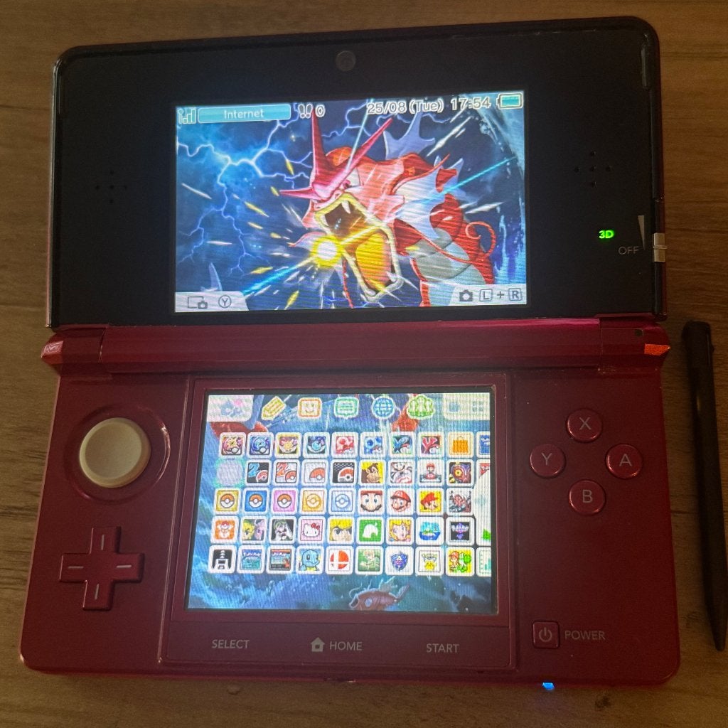 Nintendo 3DS Alle Pokemon Games Gen 1-7 64 GB, Met games, Ophalen of Verzenden, Rood, 3DS