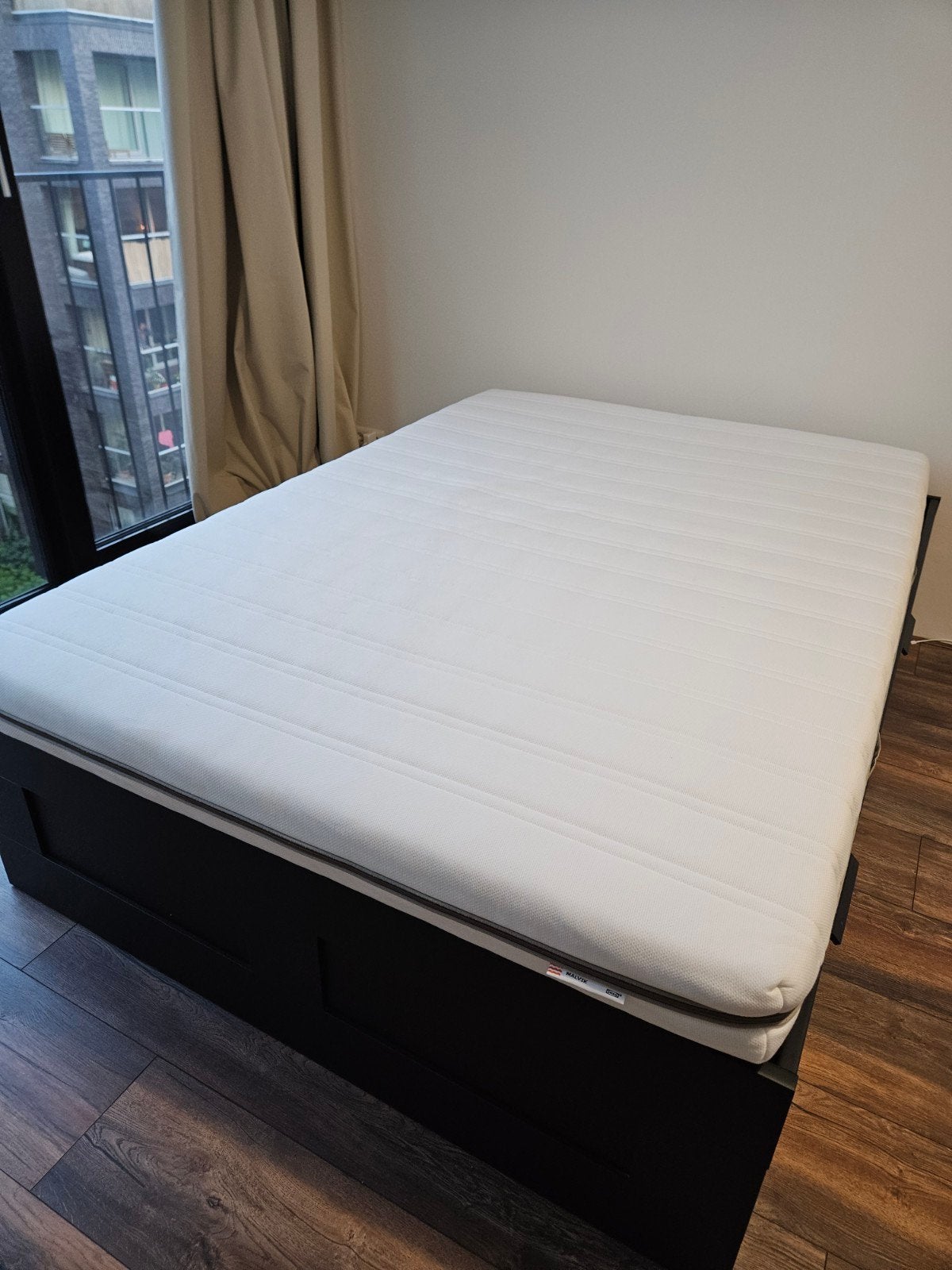 IKEA MALVIK Matras 140x200, Tweepersoons, Zo goed als nieuw, Matras, 200 cm