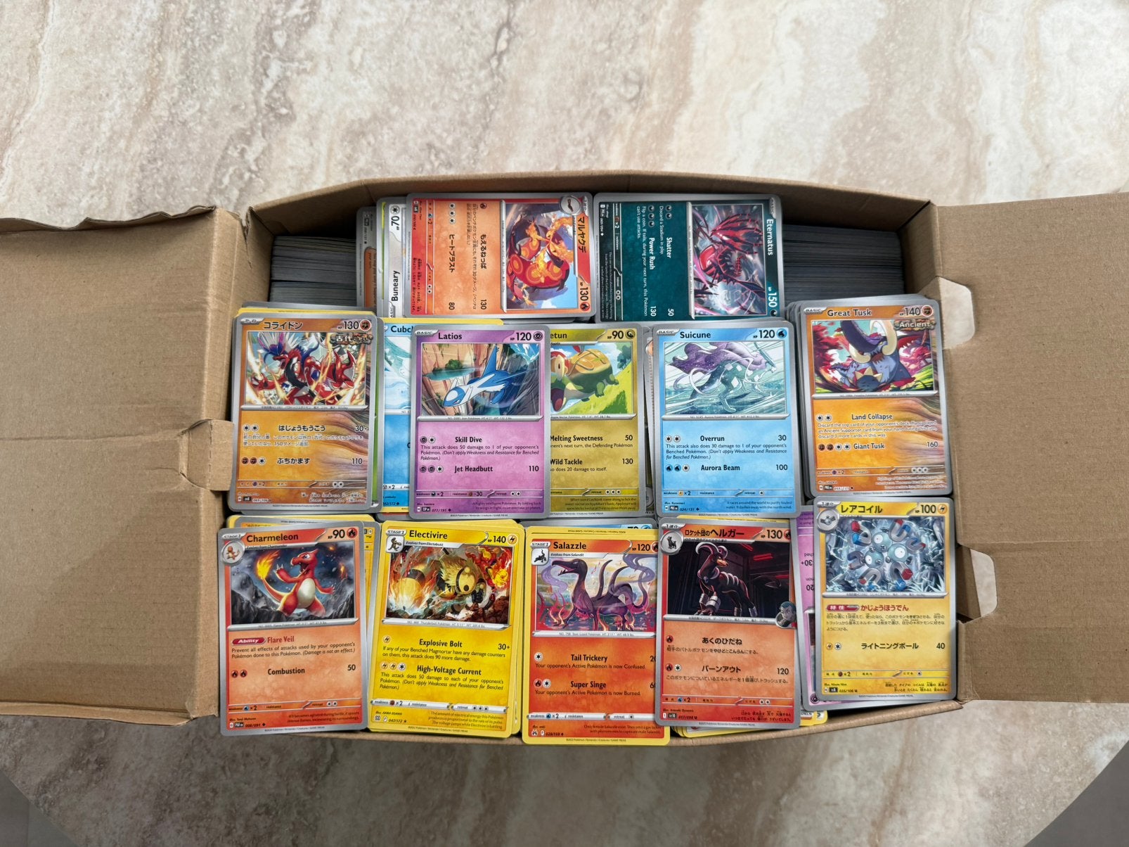 Partij bulk 5000 pokemonkaarten, Ophalen of Verzenden, Zo goed als nieuw, Meerdere kaarten