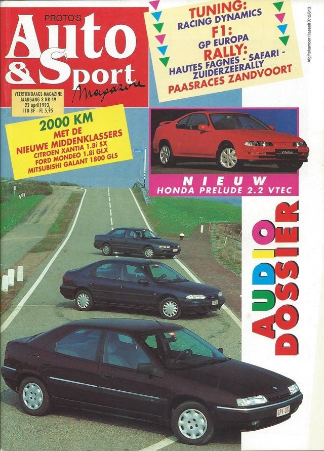 Auto & Sport 49 1993 : Honda Prelude Vtec - Citroen Xantia, Ophalen of Verzenden, Gelezen, Algemeen