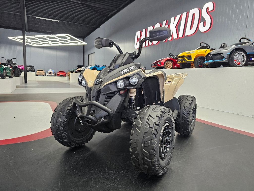 Kinder Quad Can Am - 24 volt - leren zit - rubber banden