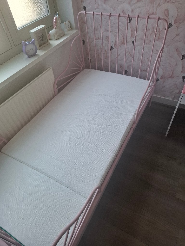 Kinderbed, Ophalen, 70 tot 85 cm, Zo goed als nieuw, Matras