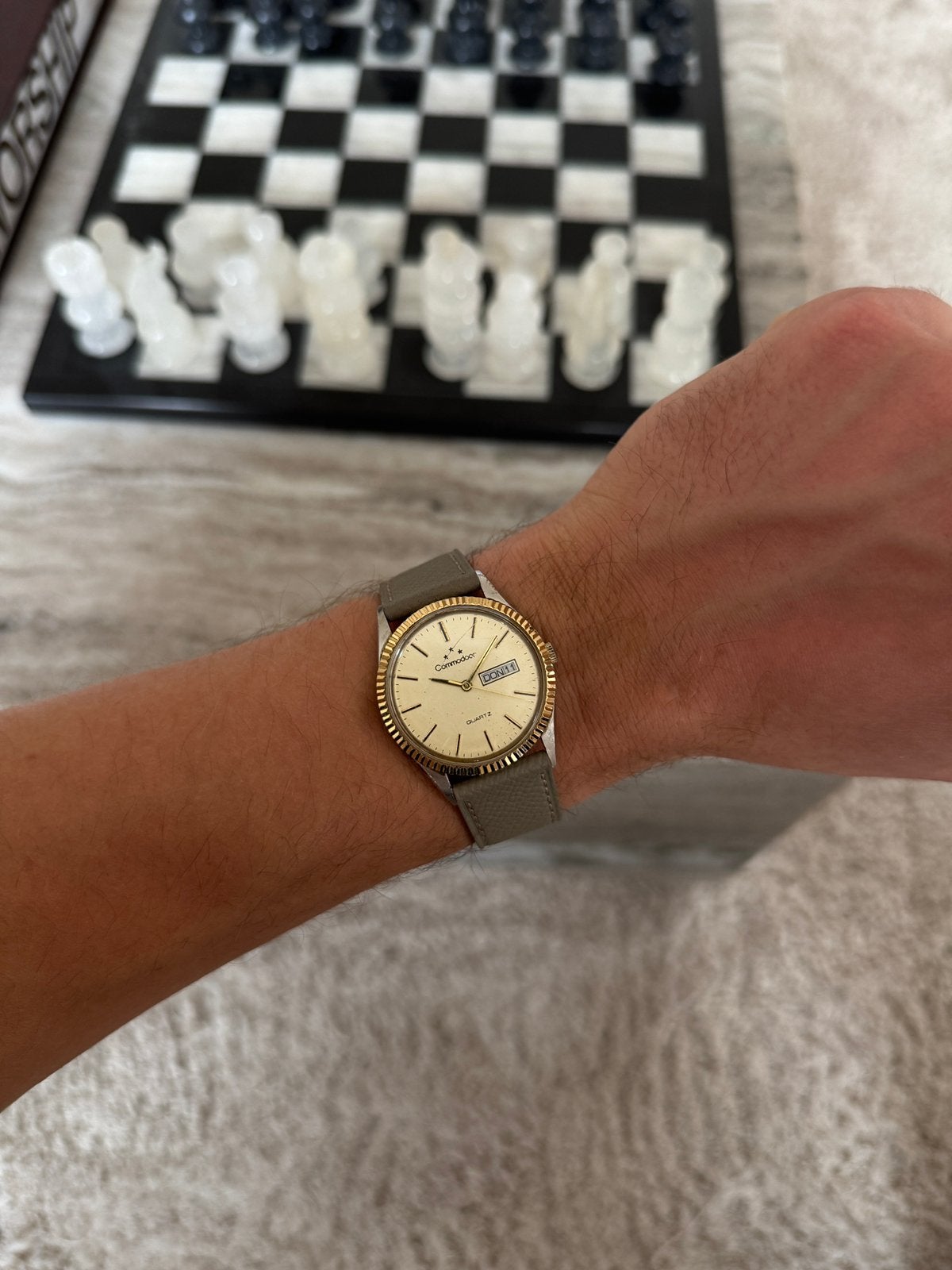 Commodoor Quartz Horloge, Ophalen of Verzenden, Gebruikt, Staal, Overige merken