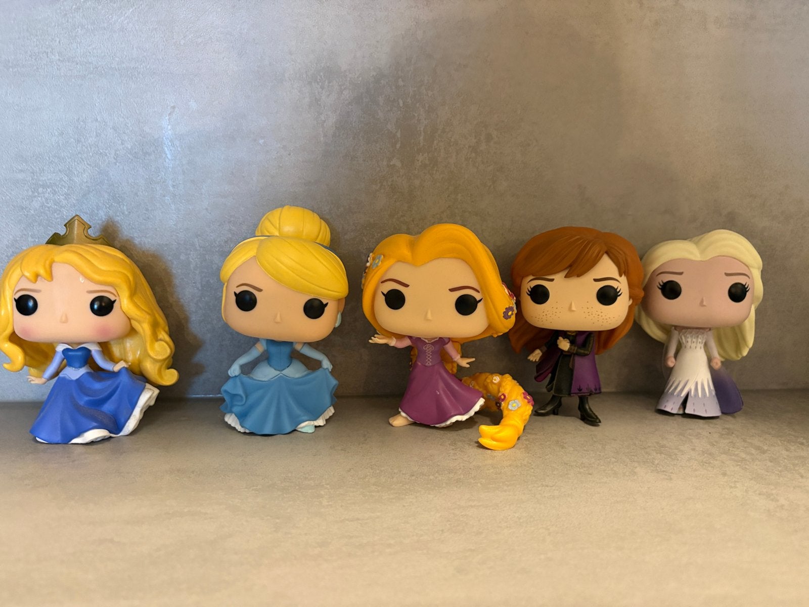 Disney Funko Pop Prinsessen Set - Aurora, Assepoester, Rapun, Ophalen, Zo goed als nieuw, Overige typen