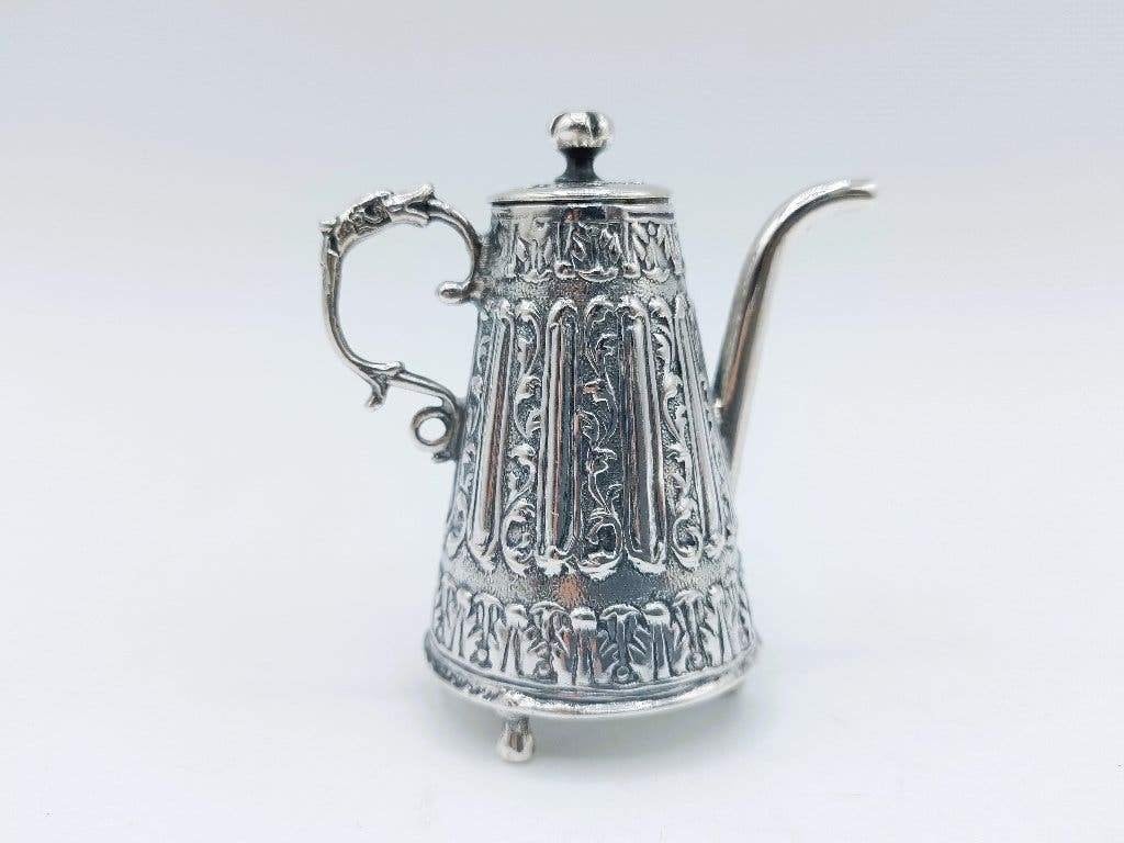 Zilveren miniatuur koffiekan, P. van Somerwil I, ca. 1730, Antiek en Kunst, Verzenden, Zilver