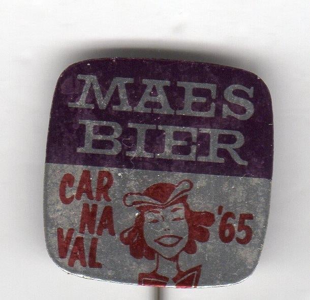 Speldje MAES BIER CARNAVAL 1965 (A1), Verzamelen, Ophalen of Verzenden, Gebruikt, Overige onderwerpen