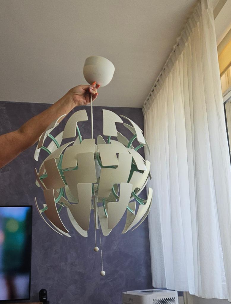 IKEA PS 2014 Hanglamp - Wit, Verstelbaar, Ophalen of Verzenden, Zo goed als nieuw, Metaal, Modern, Scandinavisch