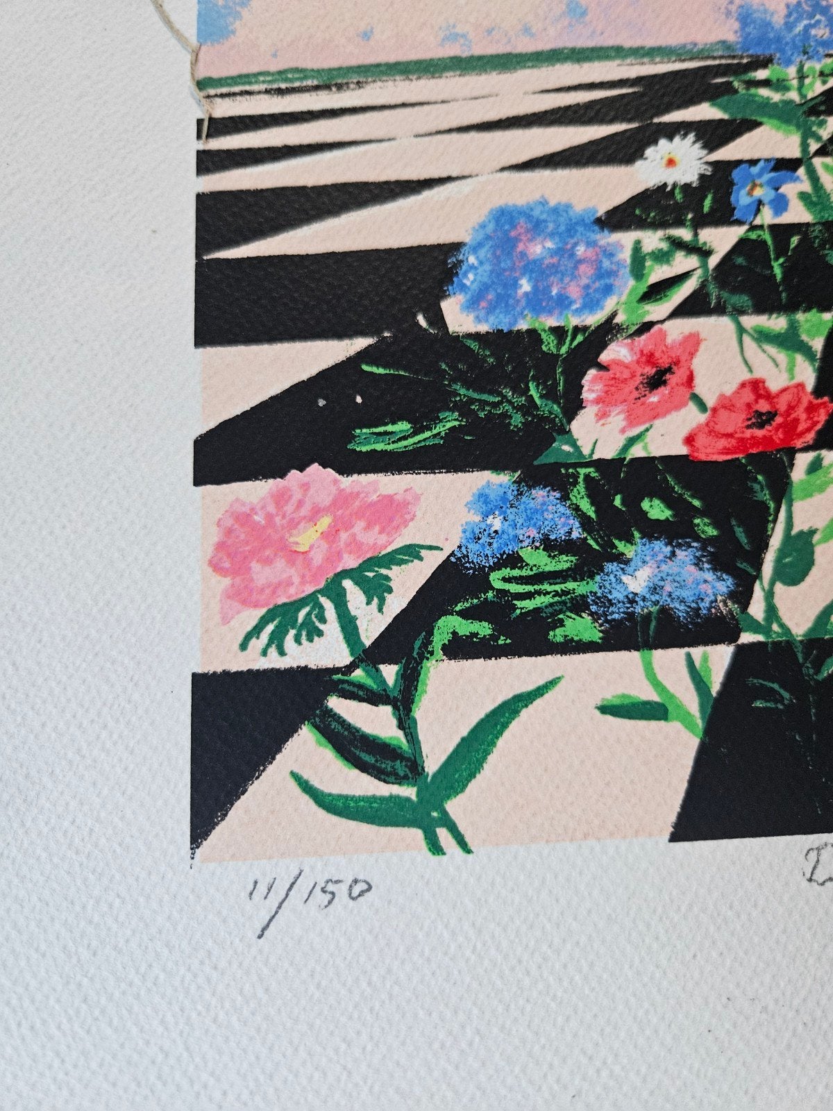 Zeefdruk 'De bloemen van klein Ida' -, Antiek en Kunst, Kunst | Litho's en Zeefdrukken, Gesigneerd, Ophalen of Verzenden, Dieren en Natuur