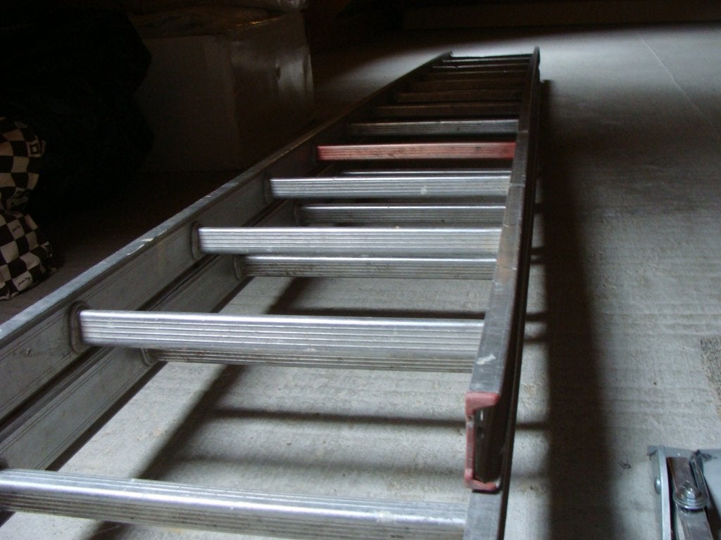 aluminium schuifladder, Gebruikt, Ophalen of Verzenden, Ladder, Opvouwbaar of Inschuifbaar