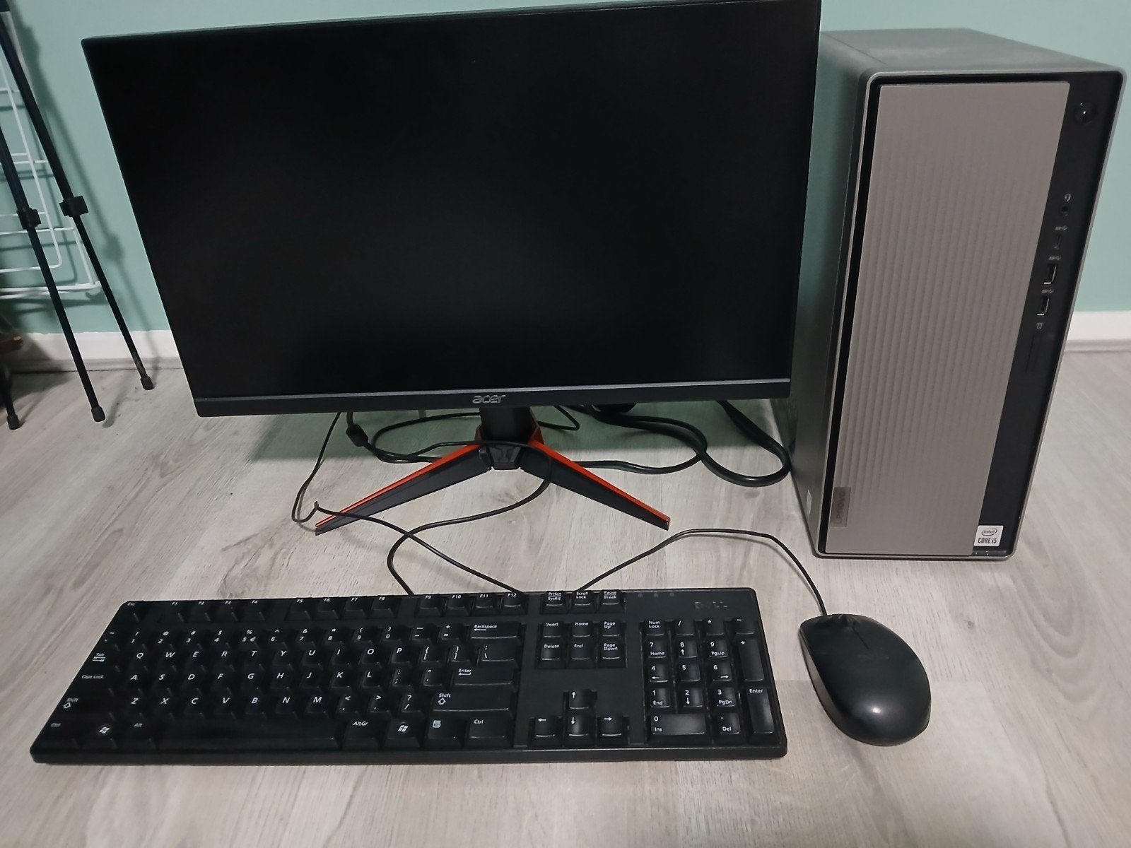 Complete Desktop PC Set Lenovo met Acer Monitor, Computers en Software, Ophalen, Zo goed als nieuw, Lenovo