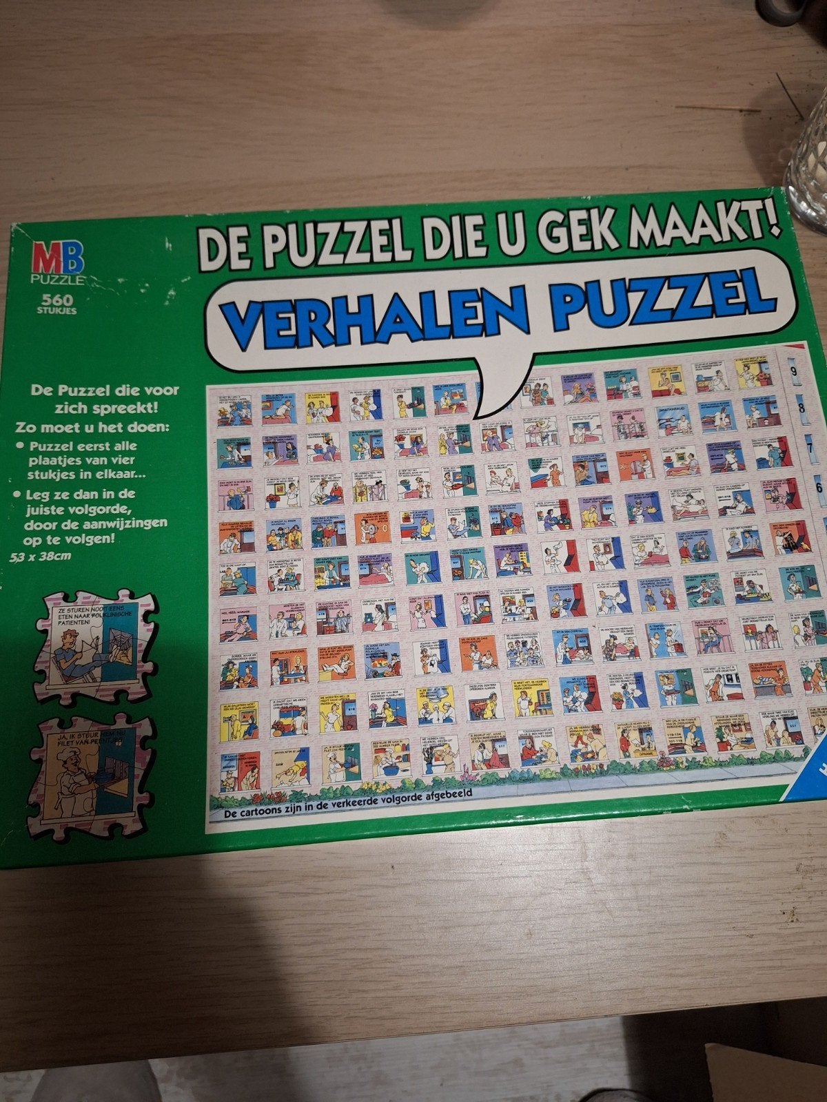 MB puzzel 560 stukjes, Hobby en Vrije tijd, Denksport en Puzzels, Ophalen of Verzenden, 500 t/m 1500 stukjes