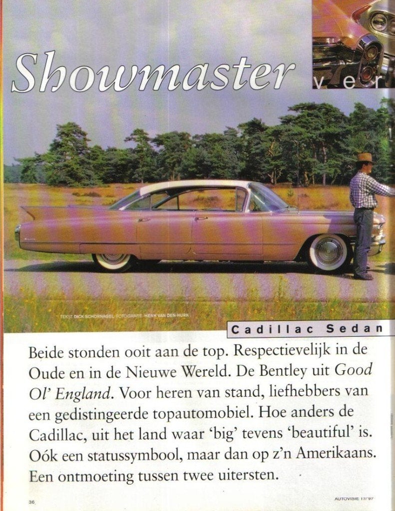 Autovisie vergelijking Cadillac Sedan de Ville en Bentley S3, Ophalen of Verzenden, Gelezen, Overige merken