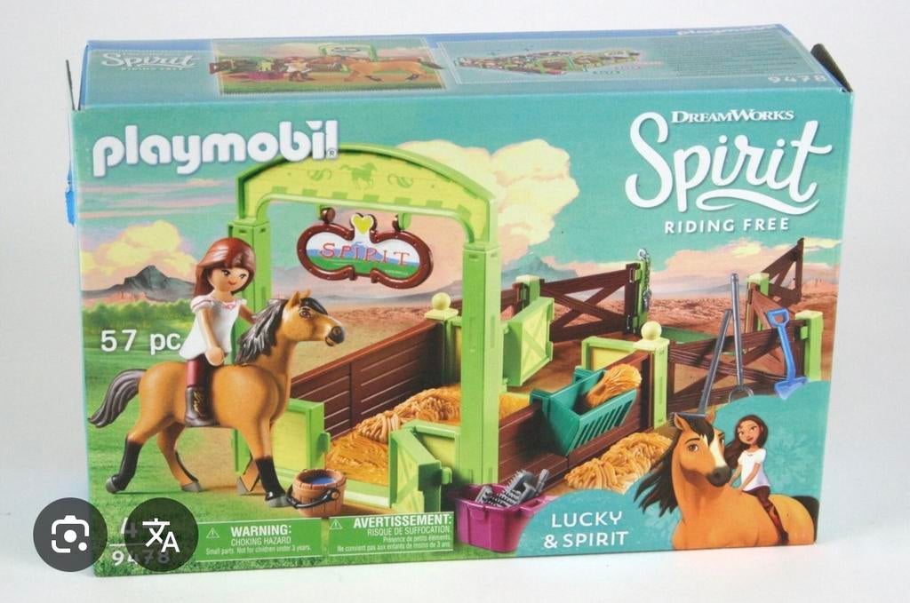 PLAYMOBIL Spirit Riding Free Lucky's Stal 9478, Ophalen of Verzenden, Zo goed als nieuw, Meisje