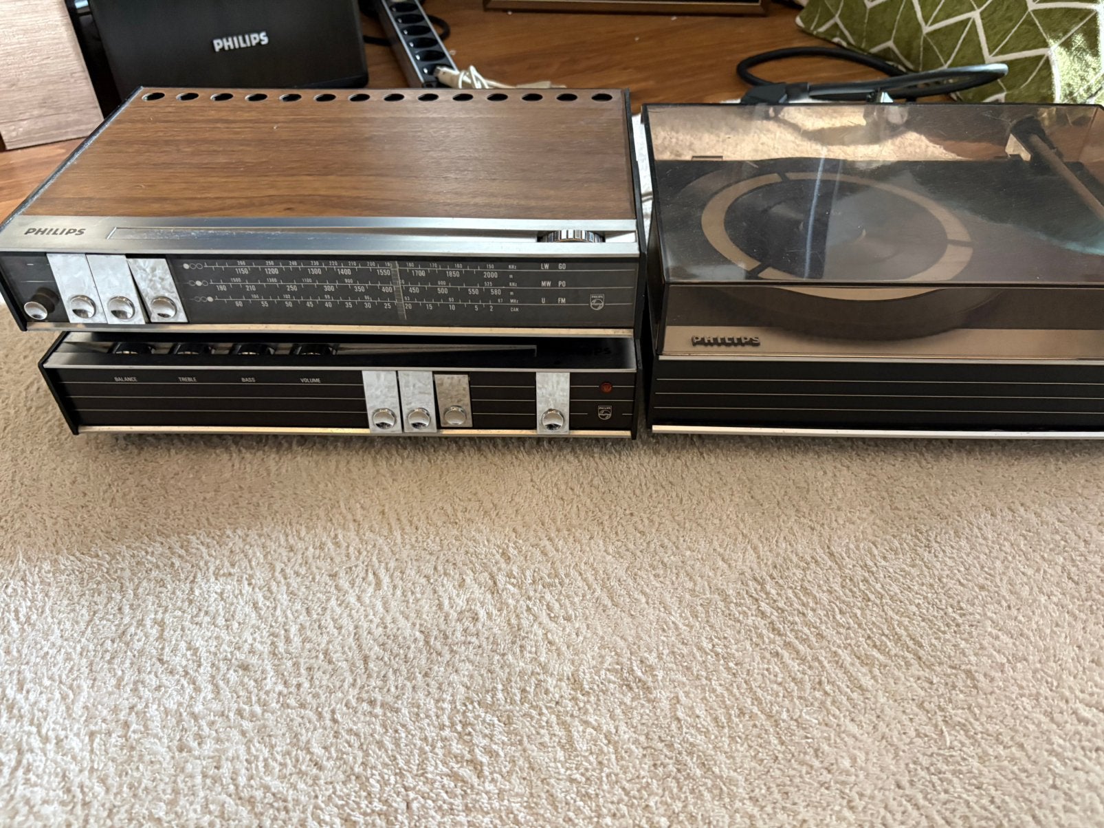 Philips 580,690 en 105 platenspeler, Ophalen of Verzenden, Zo goed als nieuw, Philips