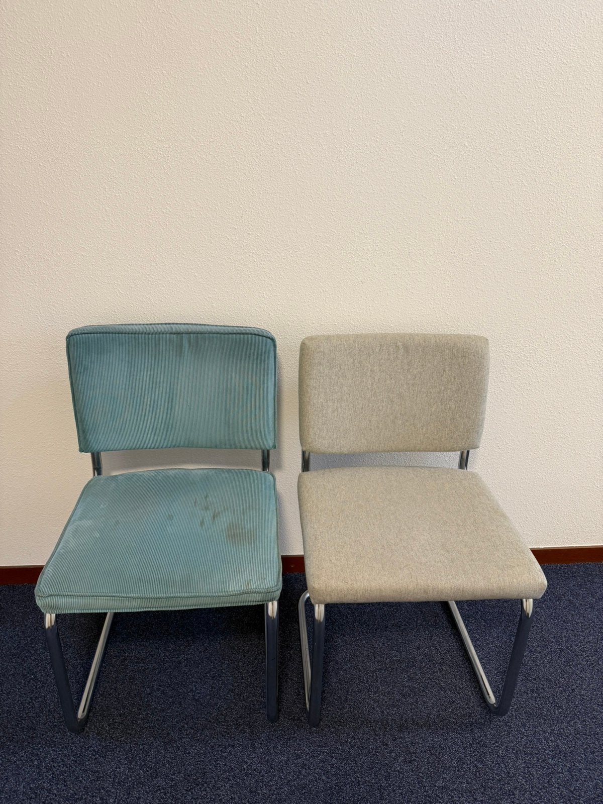 Eetkamerstoelen, Ophalen, Gebruikt, Twee, Blauw