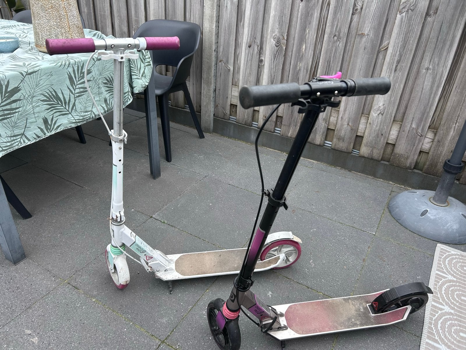 Twee Oxelo Mid 9 steps - Gebruikt maar functioneel, Fietsen en Brommers, Ophalen, Gebruikt, Gewone step