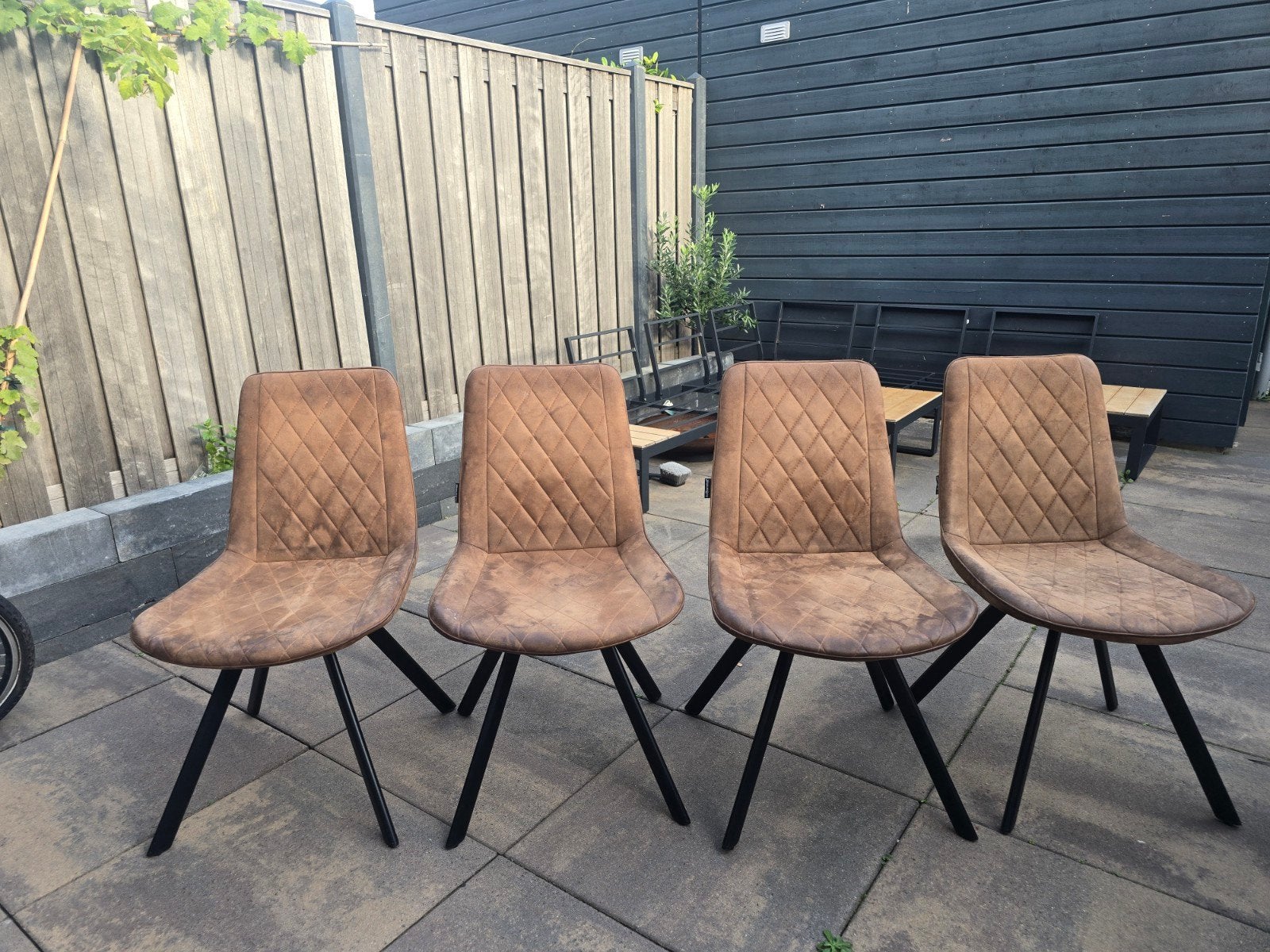 eettafelstoelen, Ophalen, Gebruikt, Bruin, Vier