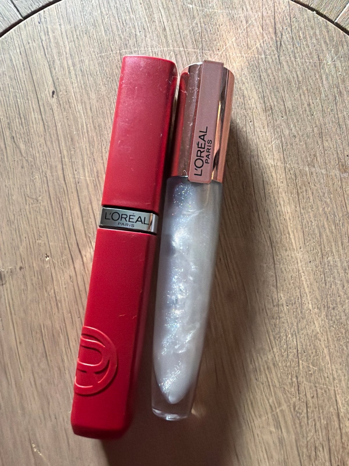 L'Oréal Paris Lippenstift en Lipgloss Set, Lippen, Ophalen of Verzenden, Zo goed als nieuw, Make-up