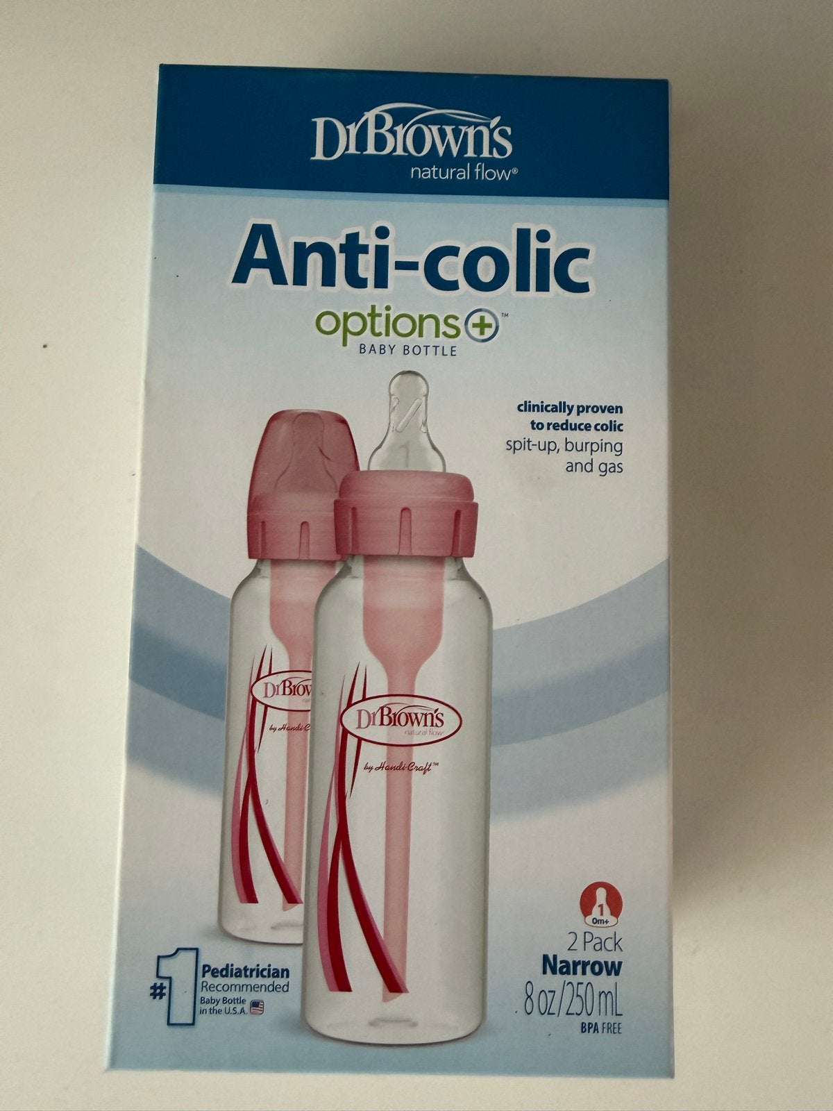 Dr. Brown's Anti-Colic Options+ Babyflessen (2-pack), Ophalen, Nieuw