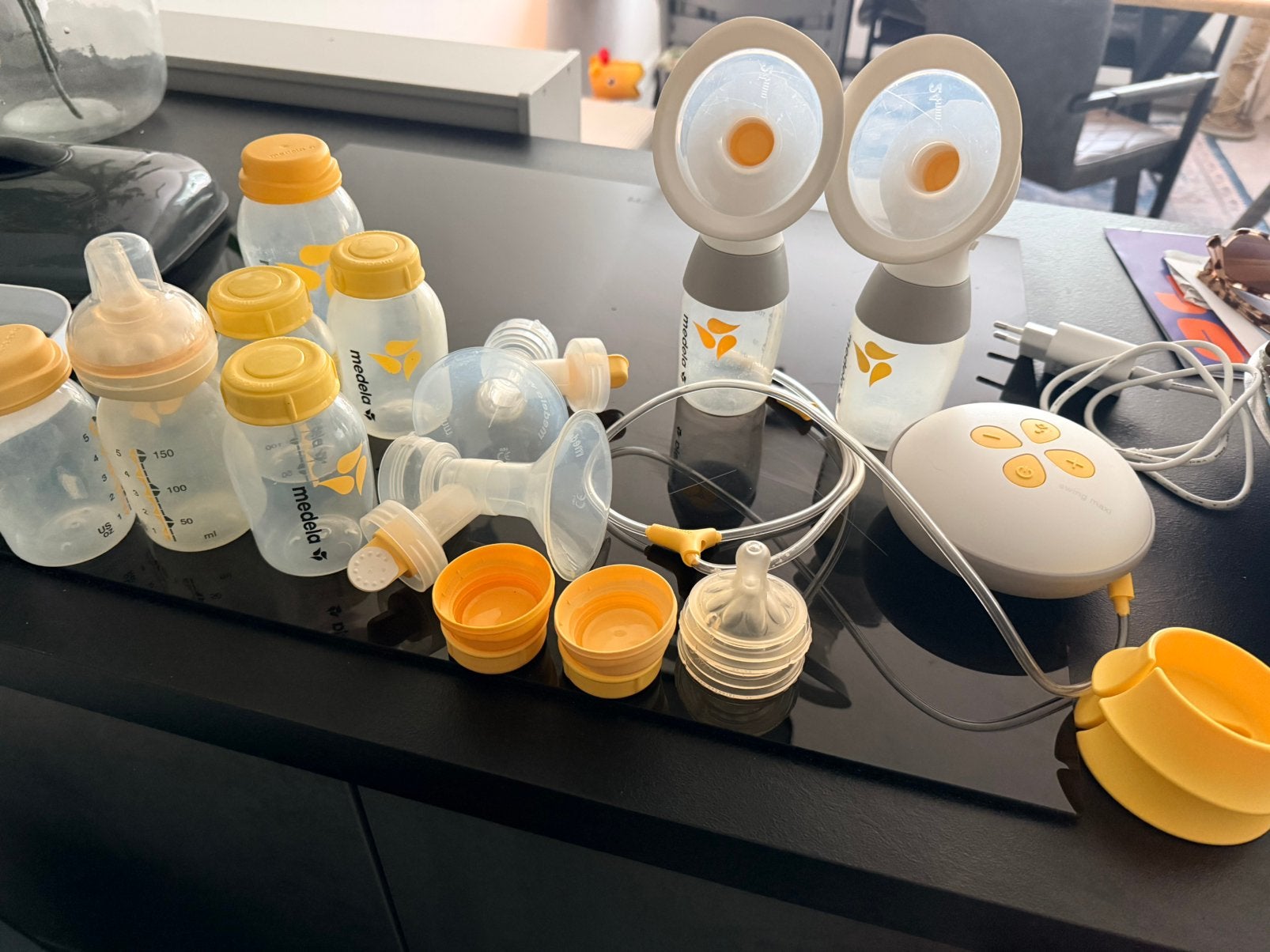 Medela Swing Maxi dubbele elektrisch, Kinderen en Baby's, Ophalen of Verzenden, Gebruikt, Borstkolf